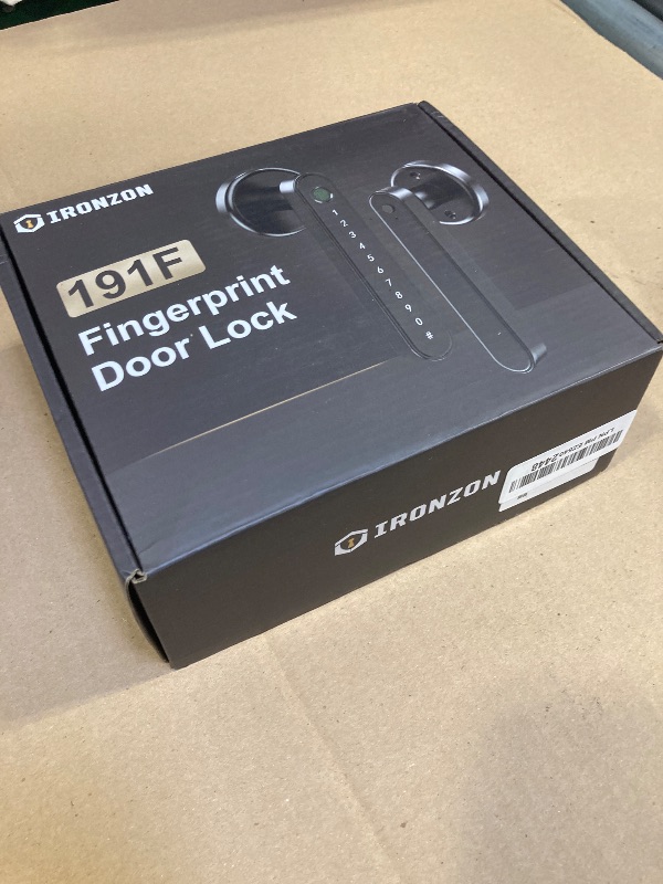 Photo 1 of IRONZON Fingerprint Door Lock Biometric Door Lock with Keypad with Handle for Home Hotel Office Apartment Bedroom
