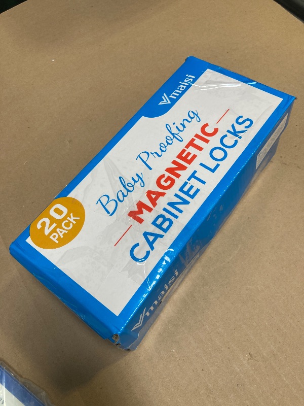 Photo 1 of 20 Pack Magnetic Cabinet Locks Baby Proofing - Vmaisi Children Proof Cupboard Drawers Latches - Adhesive Easy Installation