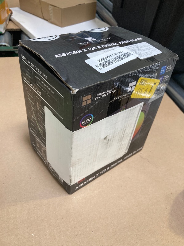 Photo 1 of Thermalright Assassin X 120R Digital ARGB Black CPU Cooler, Digital Screen Top Cover, TL-P12-S PWM Quiet Fan CPU Air Cooler, Computer Heatsink Cooling, Support AM4/AM5,Intel LGA1851/1700/115X/1200