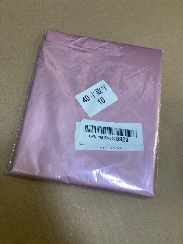 Photo 1 of Pastel Pink 10 Balloons Number, 40 Inch Foil Number 1 & 0 Balloons for 10 Year Old Birthday Decorations, Large Self Inflating Mylar Light Pink Balloon for Girls 10th Birthday Party Anniversary Decor