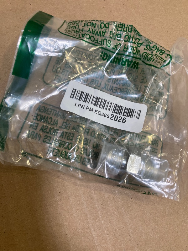 Photo 1 of 2403-08-08 Steel JIC Flared Tube Fitting Replacement, Straight, Tube Union 1/2" Male JIC (3/4"-16 thread) x 1/2" Male JIC (3/4"-16 thread)