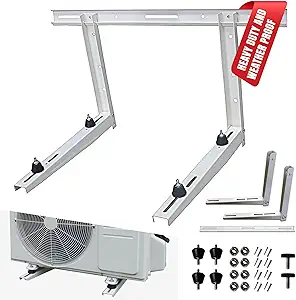Photo 1 of DuctlessAire Outdoor Wall Bracket - Mini Split Mounting Bracket - Ductless Air Conditioner Wall Mount - Mini Split AC/Heating System Accessories for Window AC, HVAC, Heat Pump & More (9000-36000 BTU)