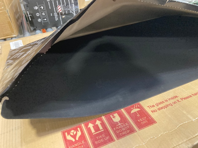 Photo 1 of Nekmit Leather Desk Blotter Pad 36 x 20 Inches, Flat, Non-Slip, Waterproof, Black