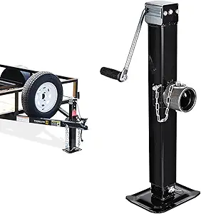 Photo 1 of 8000 lbs Swivel Trailer Jack, Weld-On Pipe Mount Tongue Jack,28.6" Vertical Travel, Adjustable Drop Leg, for Utility Trailers, Yacht Trailers, Boat Trailer Jack
