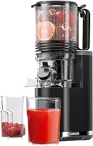 Photo 1 of Cold Press Juicer, 6.5" Extra Large Feed Chute Juicer Machines, Hands-Free 350W Slow Masticating Juicer Machines with High Juice Yield for Whole Vegetables & Fruits, BPA Free, Silver