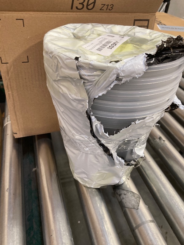 Photo 1 of 5 Sets 8 Inch Transparent Plastic Garden Pots Planter with Saucer Plant Planter Drainage Hole Plastic Pots for Plants Indoor and Out Door House Plants with 10pcs Plant Labels