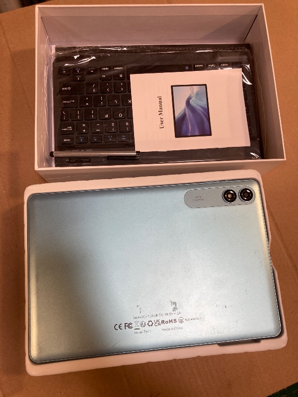 Photo 1 of Android Tablet with Keyboard, Android 15 Tablet 10 inch with 24GB+128GB, 1TB Expand with Case, Keyboard