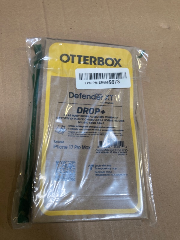 Photo 1 of OtterBox iPhone 17 Pro Max Defender Series Pro XT Clear Case - Offgrid - Blue - Tough, Rugged & Durable iPhone Case, Snaps on MagSafe