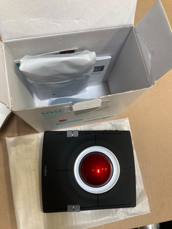 Photo 1 of Nulea M512 Wireless Trackball Mouse, Ergonomic 55mm Trackball, Adjustable DPI for Precise Control, Left or Right Hand Compatible, Rechargeable, Multi-Device Bluetooth & 2.4GHz for PC, Laptop, Mac