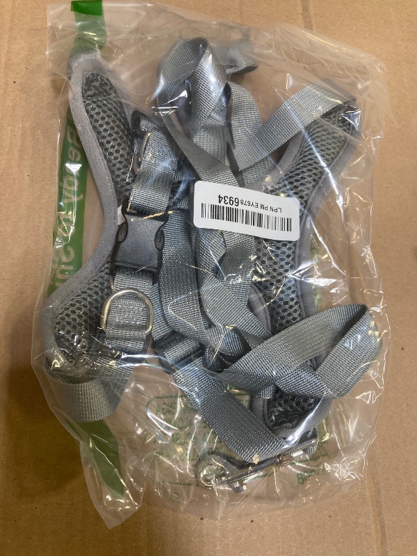 Photo 1 of Medium Dog Harness and Leash Set,No Pull Adjustable Step in Soft Mesh Vest Harness,Easy Walk Reflective Pet Harness with Padded Handle for Walking Training Small Medium Large Dogs and Cats (Grey, M)