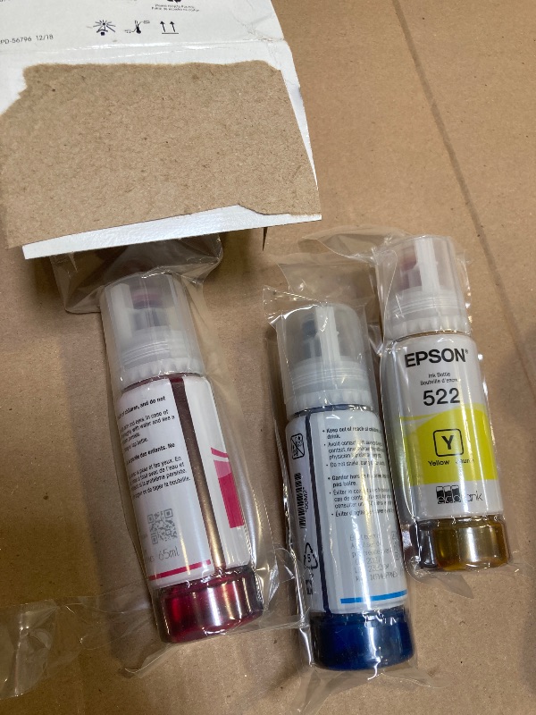 Photo 1 of EPSON 542 EcoTank Ink Ultra-high Capacity Bottle Color Combo Pack (T542520-S) Works with EcoTank Pro ET-5150, ET-5170, ET-5180, ET-5800, ET-5850, ET-5880, ET-16600, ET-16650