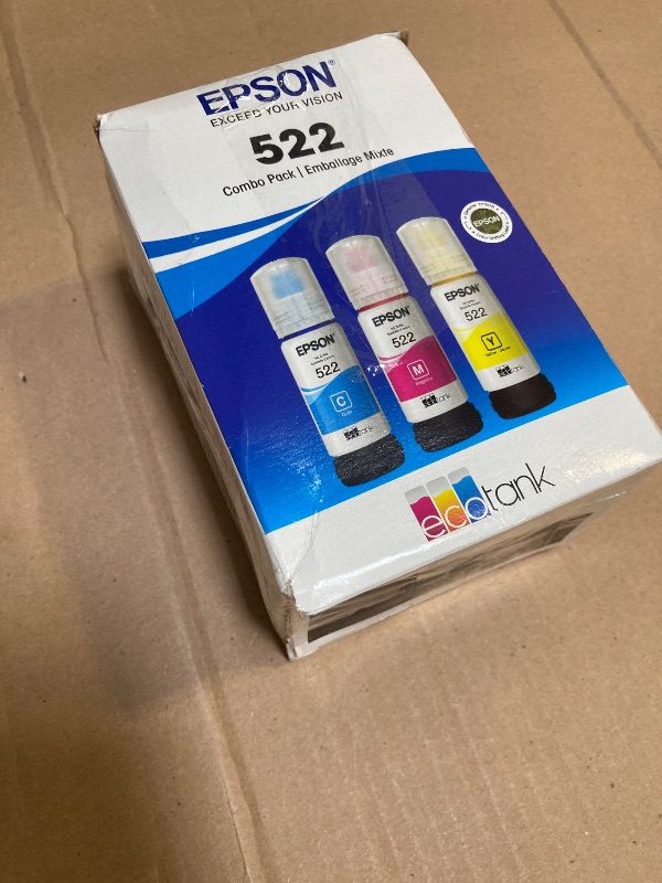 Photo 1 of EPSON 542 EcoTank Ink Ultra-high Capacity Bottle Color Combo Pack (T542520-S) Works with EcoTank Pro ET-5150, ET-5170, ET-5180, ET-5800, ET-5850, ET-5880, ET-16600, ET-16650