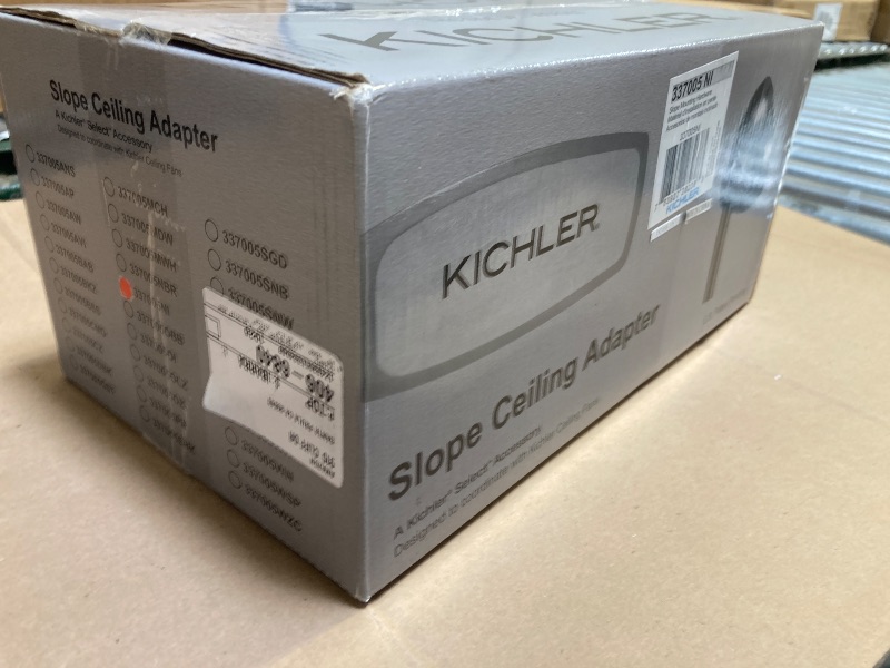 Photo 1 of Kichler 337005NI Accessory Slope Adapter, Brushed Nickel, 60-Degree