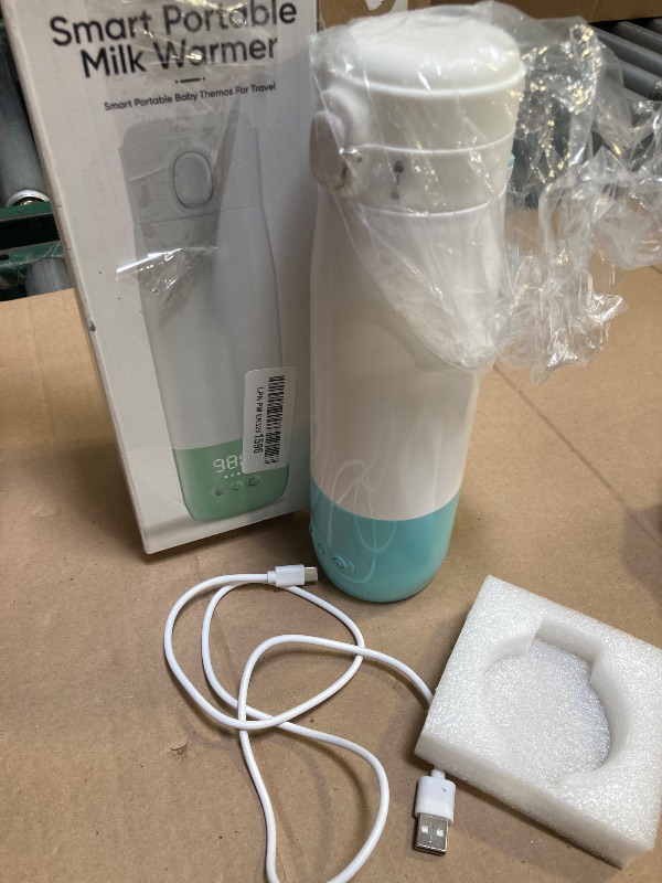 Photo 1 of Portable Bottle Warmer for Travel,Portable Milk Warmer for Baby-12oz Ceramic Heater Heating,Fast Charging & Cordless Portable Baby Bottle Warmer -Dual Heating Modes for Breast Milk & Water,Green