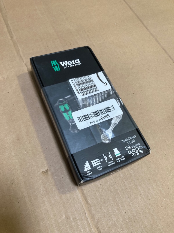 Photo 1 of Wera 056490 Tool-Check Plus Bit Ratchet Set with Sockets - Metric