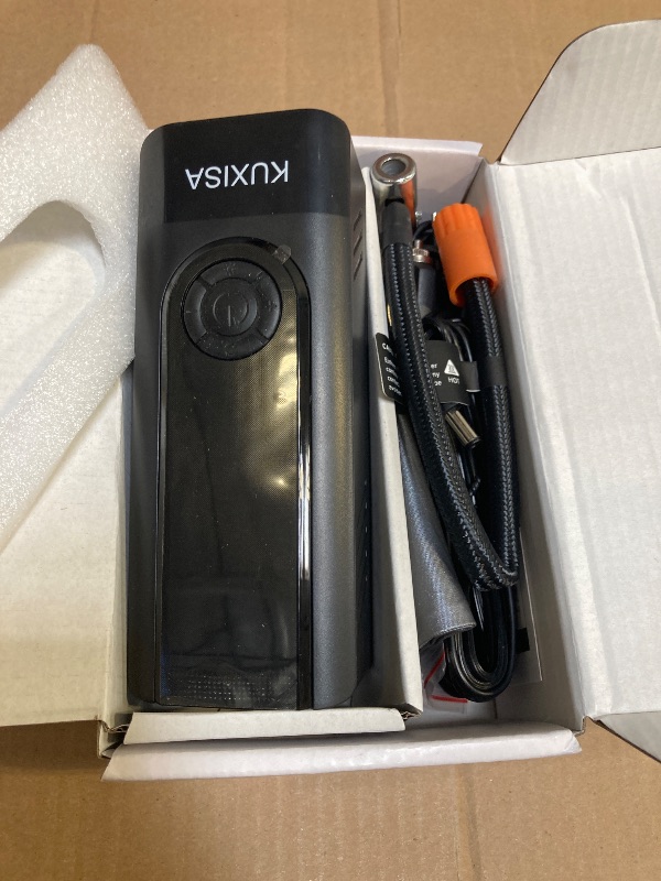 Photo 1 of KUXISA Tire Inflator Portable Air Compressor,180PSI & 3X Faster Air Pump for Car Tires with Digital Pressure Gauge, 25000mAh Air Compressor for Car, Motorcycle, Bicycle, Ball and More