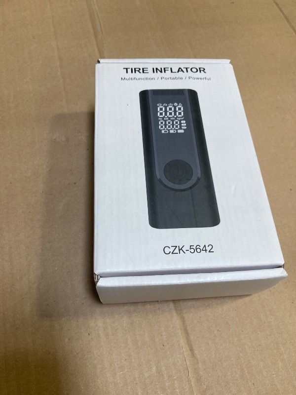 Photo 1 of KUXISA Tire Inflator Portable Air Compressor,180PSI & 3X Faster Air Pump for Car Tires with Digital Pressure Gauge, 25000mAh Air Compressor for Car, Motorcycle, Bicycle, Ball and More