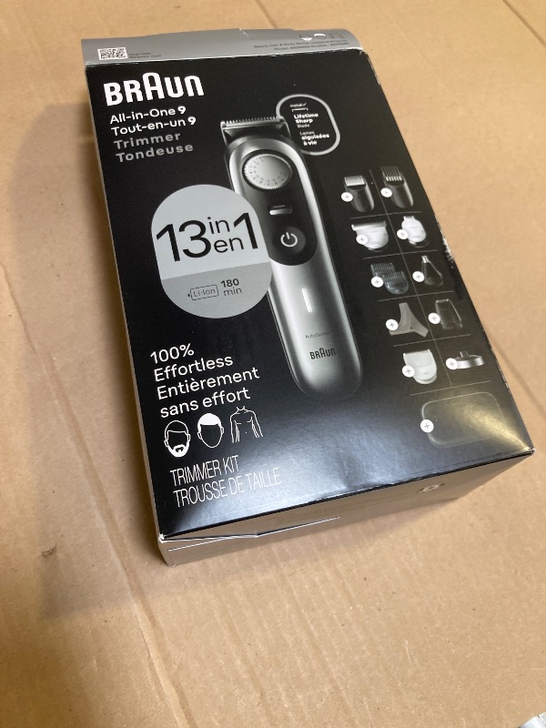 Photo 1 of Braun All-in-One Men's Shaving Kit Series 9 9440, 13-in-1 Beard, Face, Nose, Ear Trimmer, Hair Clippers, Body Groomer and Manscaping