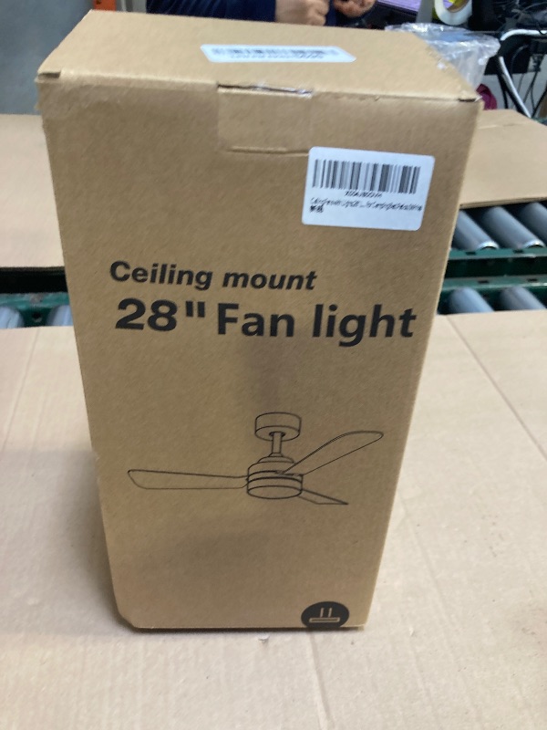 Photo 1 of PBLALA Ceiling Fans with Lights,28" LED Fan Light Hanging with Hook,Hook Type Ceiling Fan,Plug in Ceiling Fan Light,35W,3000-6500k,Remote Control,Portable Fan for Camping Bed,Patios,(White)
