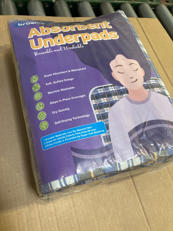 Photo 1 of Non-Slip Bed Pads for Incontinence Washable (44" x 54"|2 Pack),Waterproof Bed Pads,Adult Washable Incontinence Bed Pads for Adults,Dog,Kids
