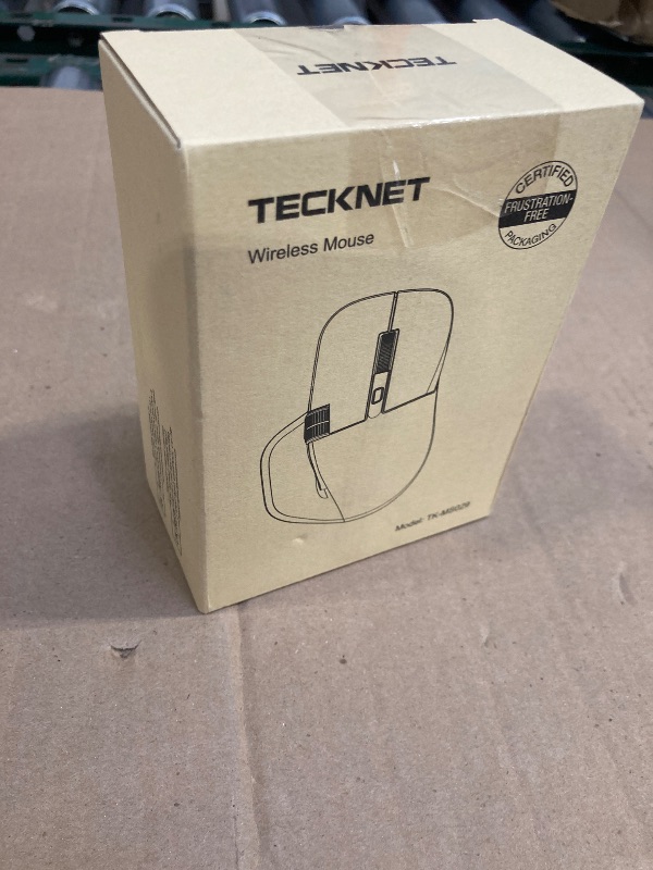 Photo 1 of TECKNET Wireless Mouse, Bluetooth Mouse (BT5.0/5.0 & 2.4G) Rechargeable 4800 DPI Ergonomic Optical Mouse with 6 Adjustable, Quiet Clicks, USB A Receiver, 7 Buttons, Wide Compatibility - Black