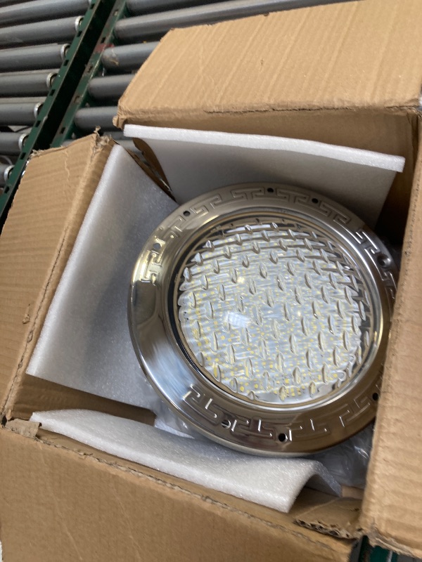 Photo 1 of  CAtArt 10 Inch Pool Light for Inground Pool (White), AC120V LED Pool Lights Suitable for 10 Inch Wet Niche, 35W, 50 Foot Cord 