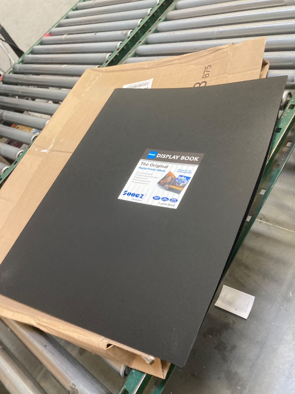 Photo 1 of  Sooez Heavy Duty Binder with Plastic Sleeves 18"x24", Portfolio Folder with 30 Clear Sheet Protectors, Display 60 Pages, Presentation Book for Artwork, Sheet Music, Document 