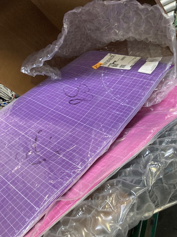 Photo 1 of Elan Cutting Mat A0 Pink & Purple, Extra Large Self Healing Cutting Mat 36 x 48 Inch, 5-Ply Craft Board Pink, Hobby Board for Crafts 36x48 Inch