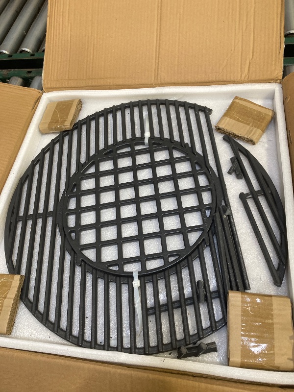 Photo 1 of  C883E Cast Iron Cooking Grid Grates Replacement for Weber 22.5 inches One-Touch Silver, Bar-B-Kettle, Master-Touch and One-Touch 