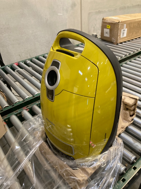 Photo 1 of  Miele Complete C3 Calima Bagged Canister Vacuum Cleaner with Turbobrush floorhead, Suitable for Low-Medium Pile Carpet and Hard Floors, in Curry Yellow 