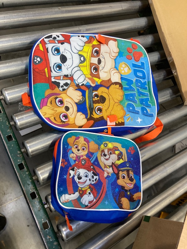 Photo 1 of  Paw Patrol Backpack With Lunch Box for Kids | Insulated Lunch Bag Lunch Box for Boys, Girls, Toddlers | Backpack for School and Reusable Lunchbox 