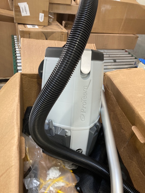 Photo 1 of ProTeam Backpack Vacuums, ProVac FS 6 Commercial Backpack Vacuum with HEPA Media Filtration and Restaurant Tool Kit, 6 Quart, Corded
