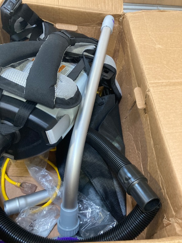 Photo 1 of ProTeam Backpack Vacuums, ProVac FS 6 Commercial Backpack Vacuum with HEPA Media Filtration and Restaurant Tool Kit, 6 Quart, Corded
