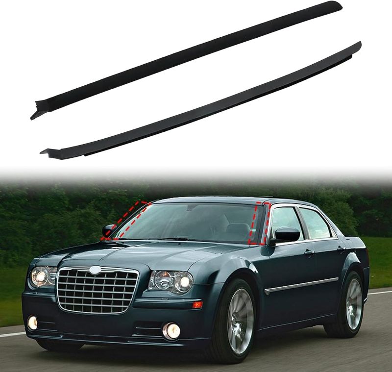 Photo 1 of FZJDSD 1Pair Left & Right Side Windshield Pillar Molding Panel 04805889AC 04805889AD Fit for Chrysler 300 2005-2010 Fit for Dodge Charger 2005-2010 Magnum 2005-2008# 04805888AC 04805888AD
