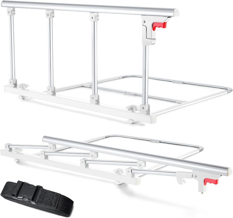 Photo 1 of Bed Rails for Elderly Adults Safety, Folding Bedside Assist Rail Handle, Fall Prevention Safety Hand Guard Grab for Seniors & Surgery Patients, Fit King, Queen, Full, Twin(Tool-Free Assembly)
