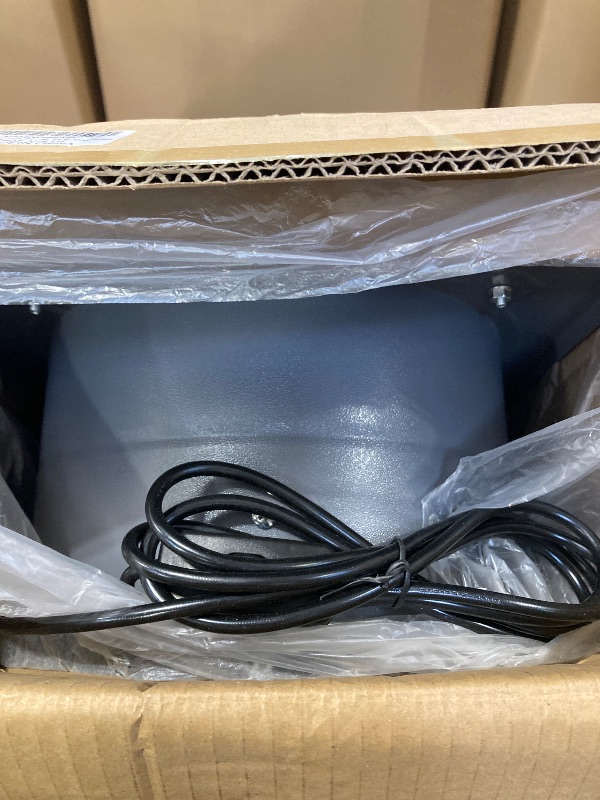 Photo 1 of HG Power 10 Inch Exhaust Fan 988 CFM Kitchen Exhaust Fan Wall Mount with Backdraft Damper, Metal Plug In, Extractor Exhaust Ventilation Fan for Attic, Basements, Ceiling, Shop, Greenhouse
