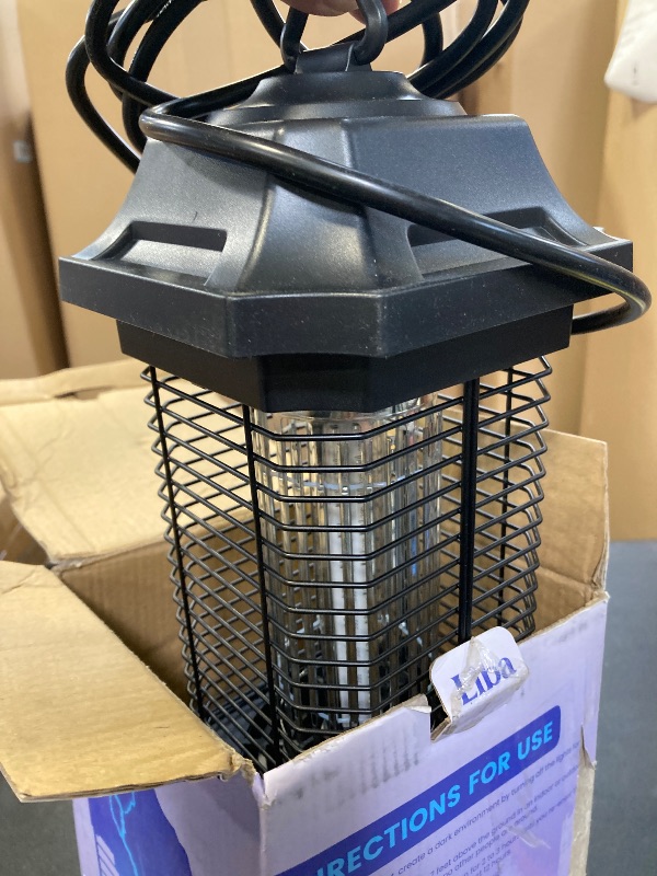 Photo 1 of LiBa LED Bug Zapper Outdoor Indoor, Electric Mosquito Zapper Fly Trap Lamp, 10 Years Lifespan, 6.5ft Power Cord, Insect Killer Light for Home Yard Garden Patio Farm, High Voltage, IPX4 Rainproof