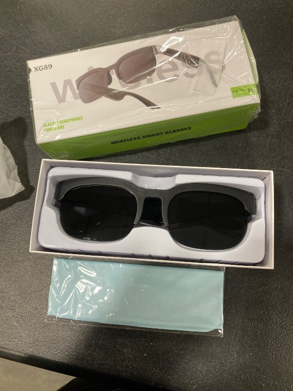 Photo 1 of Smart Glasses with AI Translator, V6.0 Bluetooth Glasses with 150+ Translation, Smart Sunglasses for Men & Woman, 120H Long Standby Music Glasses, UV Protection, IPX5 Waterproof, Hands-Free Calls