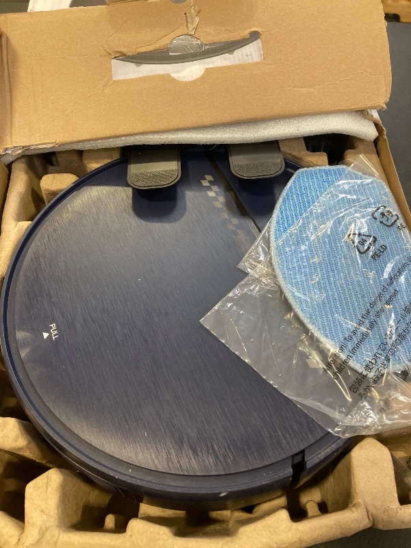 Photo 1 of Robot Vacuum and Mop Combo, 2-in-1 Mopping Robot Vacuum Cleaner with 2300Pa Suction, 2.87'' Slim Design, Wi-Fi/App/Voice Control, 3D Obstacle Avoidance&Self-Charging for Hard Floors, Carpets, Pet Hair