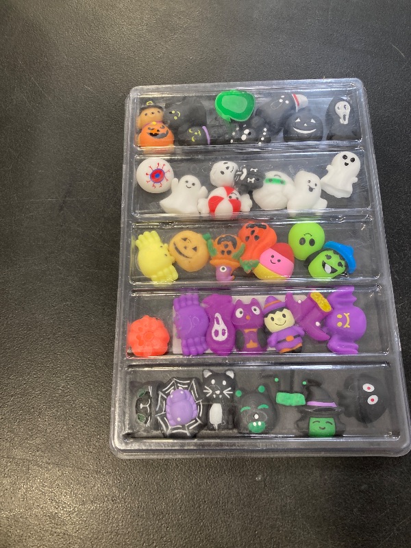 Photo 1 of 36 Pack Halloween Mochi Squishy,Halloween Party Favors,Classroom prizes,Goody Bag Stuffers,Basket Filler