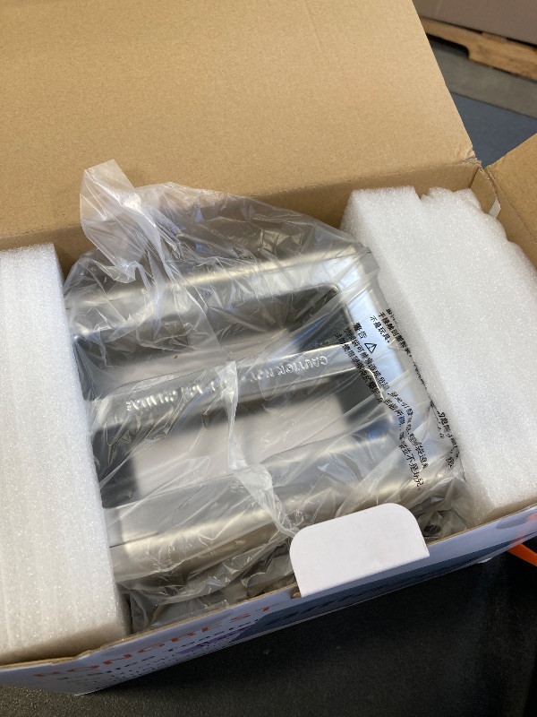 Photo 1 of 2 Slice Touch Screen Toaster, Stainless Steel Toaster with Wide Slots for Bagels and Bread, Reheat/Defrost/Cancel Functions, Removable Crumb Tray, Silver