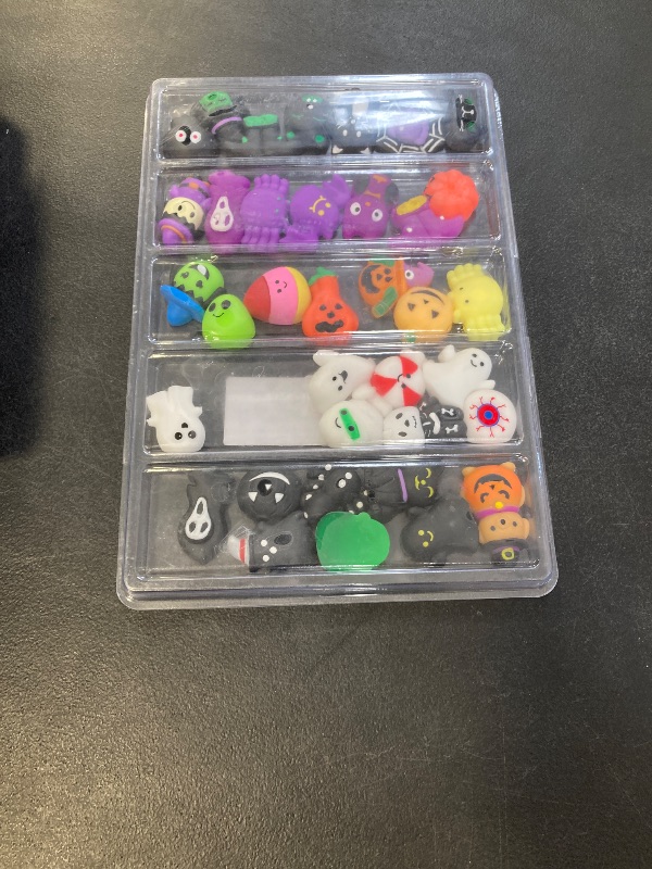 Photo 1 of 36 Pack Halloween Mochi Squishy,Halloween Party Favors,Classroom prizes,Goody Bag Stuffers,Basket Filler