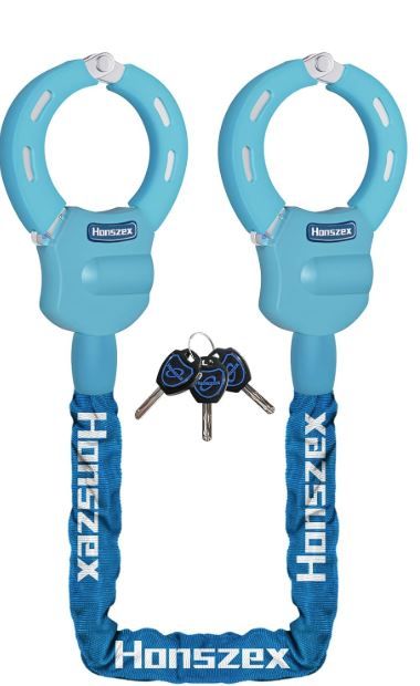 Photo 1 of Honszex E Scooter Handcuff Padlock with Key, Bicycle Lock, 36.22 Inch, High Security Padlock, High Security Padlock, Accessories for Electric Bikes and Electric Scooters
