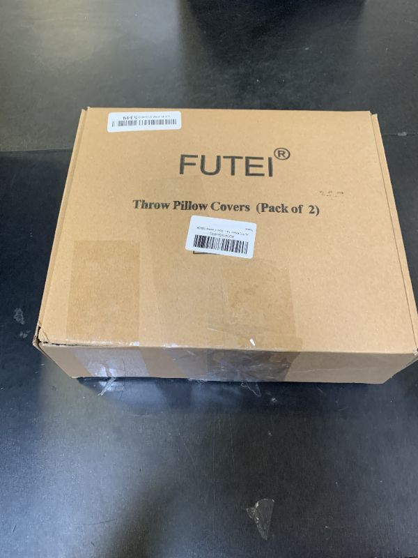 Photo 1 of FUTEI Khaki Decorative Throw Pillow Covers 18x18 Inch Set of 2,Soft Fluffy Faux Wool Fur Boucle Textured Cushion Case,Modern Home Decor for Couch Bed Living Room Office