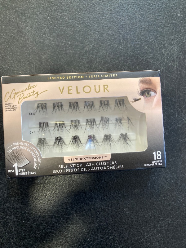 Photo 1 of Velour x CGonzalez Beauty Self-Stick Lash Clusters, Self Adhesive Eyelashes, Includes 18 Eyelash Clusters, Comfortable & Lightweight Lash Extension Cluster