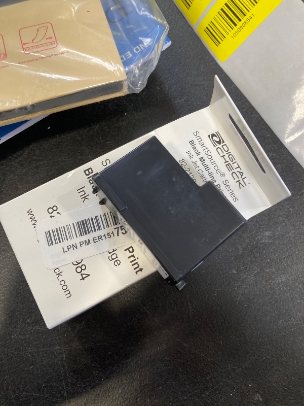 Photo 1 of Original Genuine Burroughs 82-2120-984 SmartSource Check Scanner Ink Cartridge (75-0860-915) - Identical to Unisys 80-2120-873 SmartSource Ink Cartridge (802120873, 822120984, 750860915) Black
