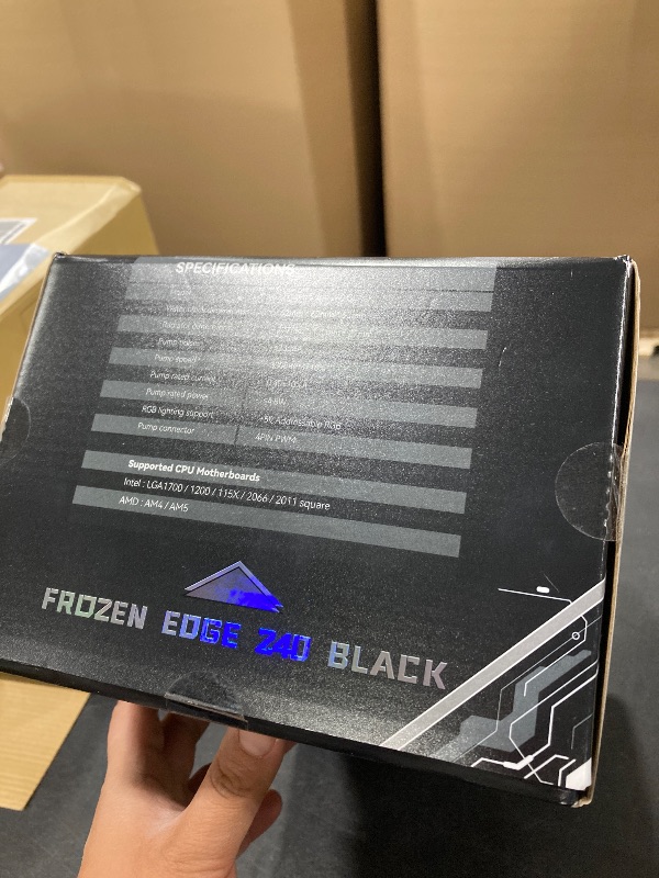 Photo 1 of Thermalrlght Frozen Edge 240 Black CPU Liquid Cooler,Efficient PWM Controlled Pump 3300RPM,12CM PWM Fan,Water Cooling Computer Parts,for AMD AM4/AM5,Intel 1150/1151/1200/2011/1700,Computer AIO Cooler