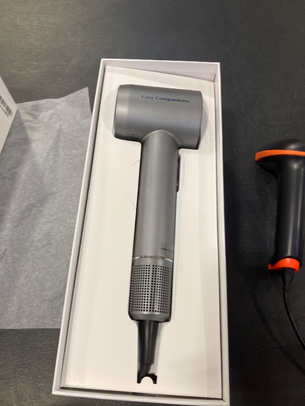 Photo 1 of Hair Dryer - Negative Ionic Blow Dryer with 150000 RPM High Speed Brushless Motor for Fast Drying, Low Noise, HD Display Hair Dryer with Diffuser and Nozzle, 5 Temps & 2 Speeds