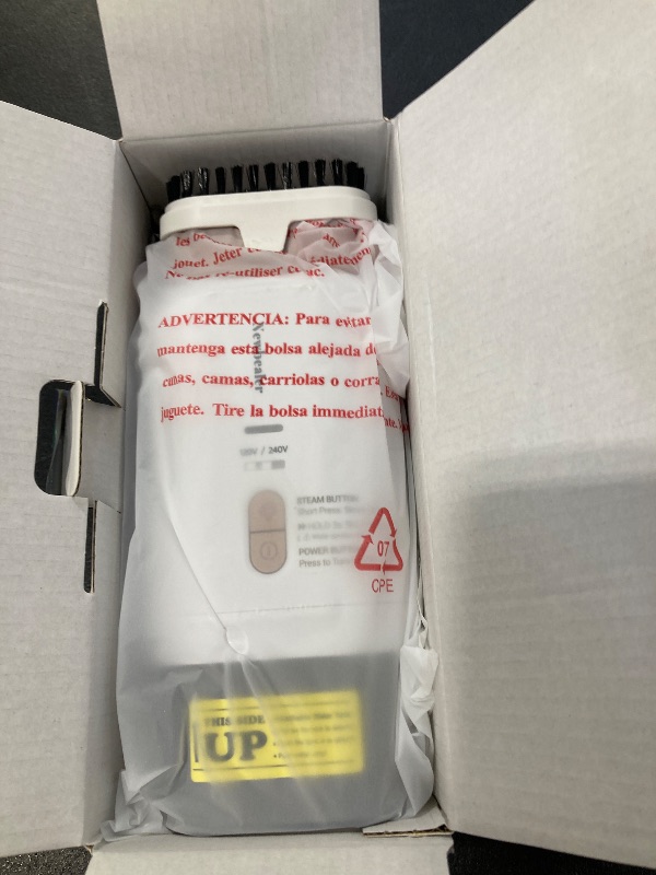 Photo 1 of Newbealer Dual Voltage Garment Steamer - 120V/220V, 1200W Powerful Steamer for Clothes, Home & Travel Use, Horizontal & Vertical Steaming, 20s Heat-up, Foldable, 1.72lbs, 180ml (Gold)