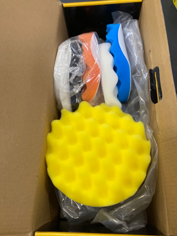 Photo 1 of VERVEWAVE Cordless Buffer Polisher Kit for Dewalt 20V Battery (No Battery), 6-Inch Orbital Car Polisher Variable Speed 1800—5500 RPM, 17PCS Polishing Accessories, for Car Polishing/Waxing (Tool Only)